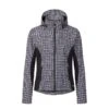 Kerrits Women's Rein Check Waterproof Shell - Black Houndstooth Plaid
