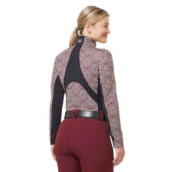 Kerrits Women's Rail Side Quarter Zip Tech Top - Sangria Starlight -Tack Of The Day Store 681958 800 800