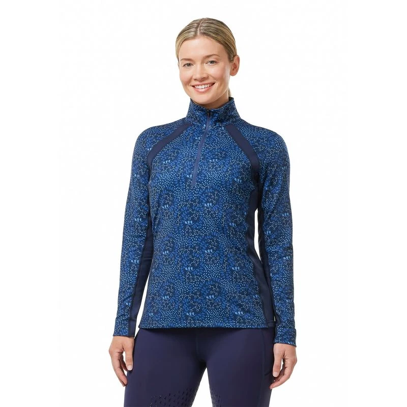 Kerrits Women's Rail Side Quarter Zip Tech Top - Ink Snaffle Harmony 3 Kerrits Women's Rail Side Quarter Zip Tech Top - Ink Snaffle Harmony - Image 3