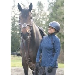 Kerrits Women's Rail Side Quarter Zip Tech Top - Ink Snaffle Harmony 10 Kerrits Women's Rail Side Quarter Zip Tech Top - Ink Snaffle Harmony -Tack Of The Day Store 682025 800 800