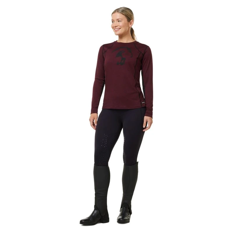 Kerrits Women's Thermo Tech 2.0 Extended Grip Tights - Black/Black 4 Kerrits Women's Thermo Tech 2.0 Extended Grip Tights - Black/Black - Image 4