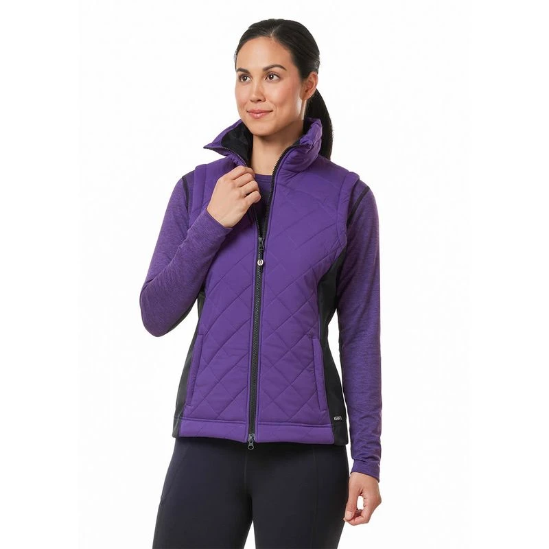 Kerrits Women's Full Motion Quilted Vest - Huckleberry 2 Kerrits Women's Full Motion Quilted Vest - Huckleberry - Image 2