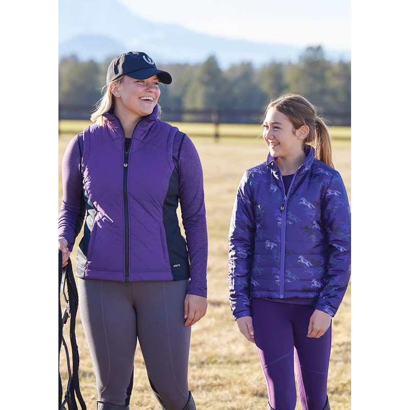 Kerrits Women's Full Motion Quilted Vest - Huckleberry 5 Kerrits Women's Full Motion Quilted Vest - Huckleberry - Image 5