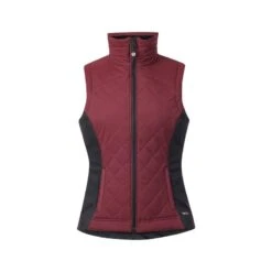 Kerrits Women's Full Motion Quilted Vest - Sangria