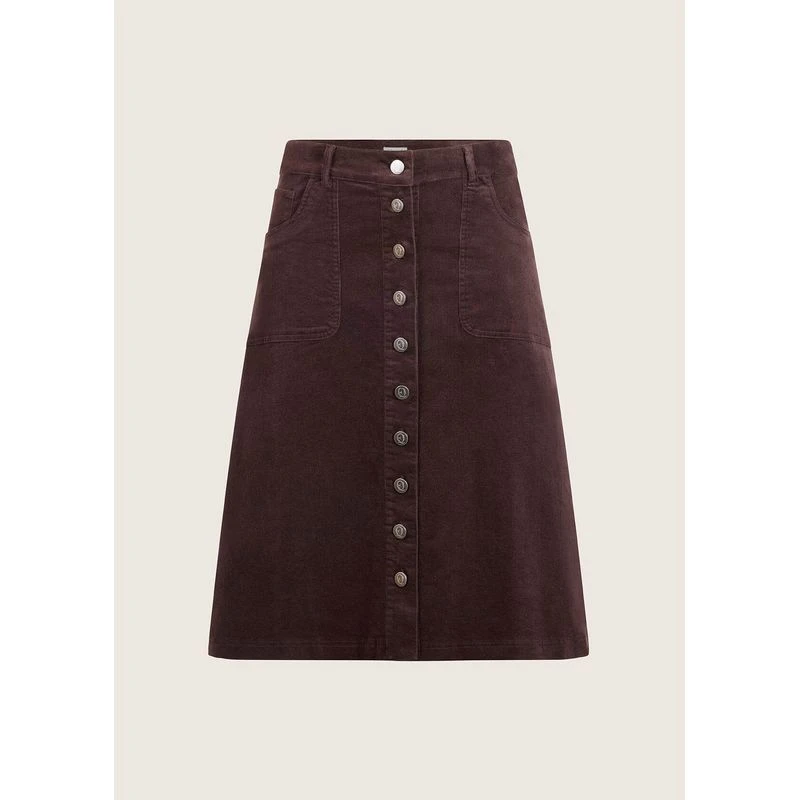 EQL Women's Soft Stretch Corduroy Skirt - Java 1 EQL Women's Soft Stretch Corduroy Skirt - Java