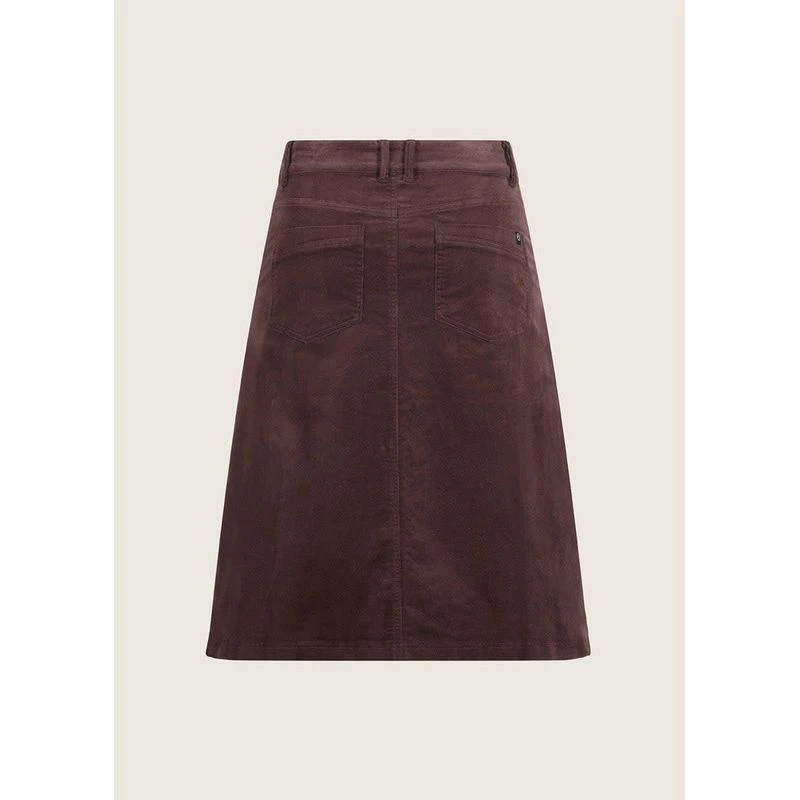 EQL Women's Soft Stretch Corduroy Skirt - Java 2 EQL Women's Soft Stretch Corduroy Skirt - Java - Image 2