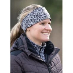 Kerrits Women's Rail Side Fleece Headband - Black Starlight 5 Kerrits Women's Rail Side Fleece Headband - Black Starlight -Tack Of The Day Store 682901 800 800