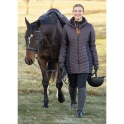 Kerrits Women's Horsey Houndstooth Insulated Parka - Java Houndstooth/Black 11 Kerrits Women's Horsey Houndstooth Insulated Parka - Java Houndstooth/Black -Tack Of The Day Store 682953 800 800