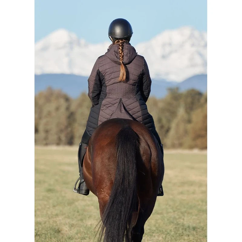 Kerrits Women's Horsey Houndstooth Insulated Parka - Java Houndstooth/Black 6 Kerrits Women's Horsey Houndstooth Insulated Parka - Java Houndstooth/Black - Image 6