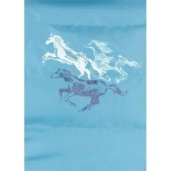 Kerrits Kids' Pony Tracks Reversible Quilted Vest - Ink Run Free/Peacock -Tack Of The Day Store 683002 800 800