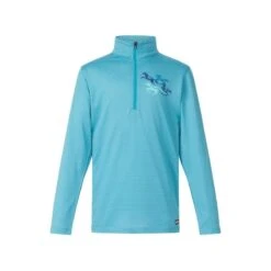 Kerrits Kids' Keystone Ice Fil Long Sleeve Shirt - Peacock