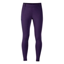Kerrits Women's Power Stretch Knee Patch Pocket Tights - Huckleberry