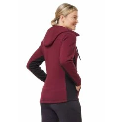 Kerrits Women's Double Take Full Zip Fleece Hoodie - Sangria -Tack Of The Day Store 687176 800 800