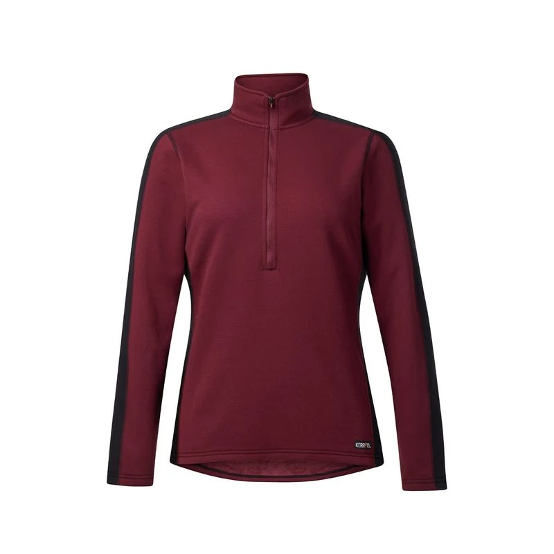 Kerrits Women's Muzzle Nuzzle Fleece Half Zip - Sangria 1 Kerrits Women's Muzzle Nuzzle Fleece Half Zip - Sangria