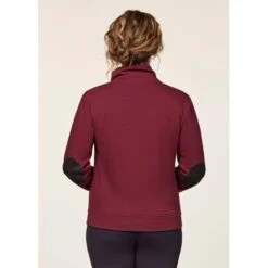 EQL Women's Wrap Front Fleece Jacket - Sangria -Tack Of The Day Store 688303 800 800