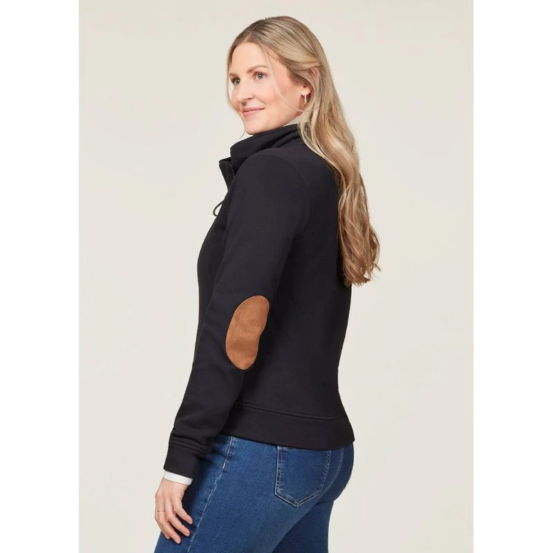EQL Women's Wrap Front Fleece Jacket - Black 4 EQL Women's Wrap Front Fleece Jacket - Black - Image 4