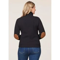 EQL Women's Wrap Front Fleece Jacket - Black 11 EQL Women's Wrap Front Fleece Jacket - Black -Tack Of The Day Store 688345 800 800 1