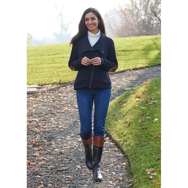 EQL Women's Wrap Front Fleece Jacket - Black 6 EQL Women's Wrap Front Fleece Jacket - Black - Image 6