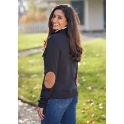 EQL Women's Wrap Front Fleece Jacket - Black -Tack Of The Day Store 688347 800 800