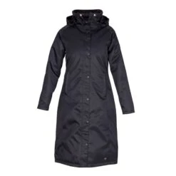 Shires Aubrion Women's Halcyon Long Waterproof Coat - Black