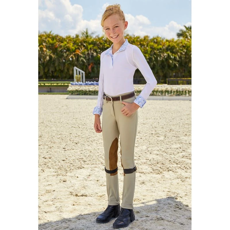 RJ Classics Kids' Maddie Jr 37.5 Show Shirt - White/Unicorns 2 RJ Classics Kids' Maddie Jr 37.5 Show Shirt - White/Unicorns - Image 2