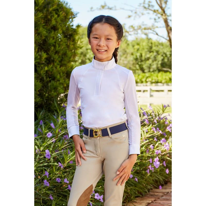 RJ Classics Kids' Maddie Jr 37.5 Show Shirt - White/Unicorns 3 RJ Classics Kids' Maddie Jr 37.5 Show Shirt - White/Unicorns - Image 3