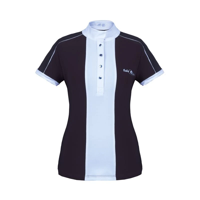 Fair Play Women's Claire Short Sleeve Competition Shirt - Black/White 1 Fair Play Women's Claire Short Sleeve Competition Shirt - Black/White
