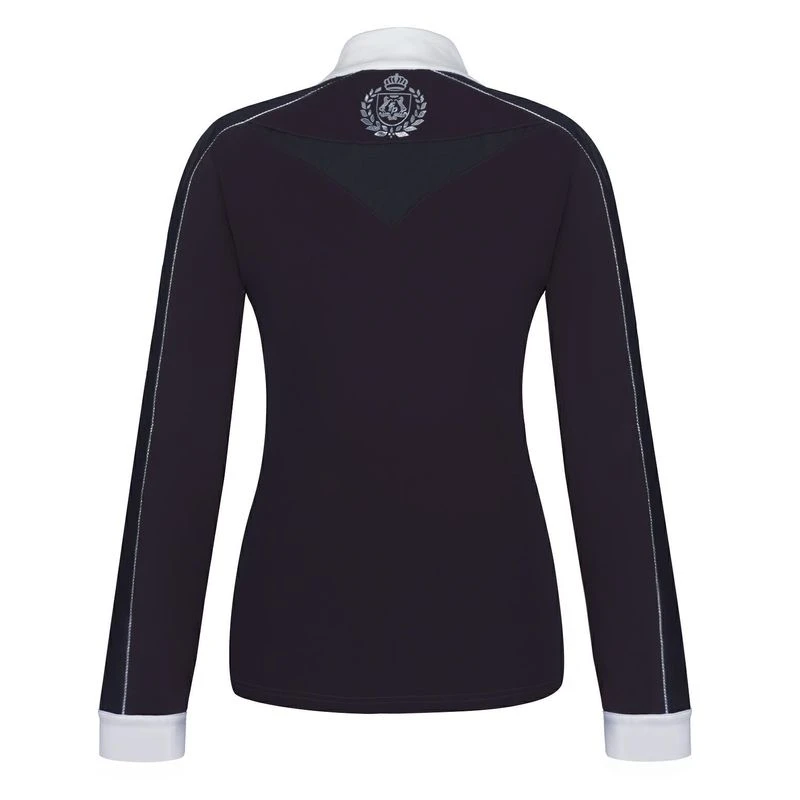 Fair Play Women's Claire Long Sleeve Competition Shirt - Black/White 2 Fair Play Women's Claire Long Sleeve Competition Shirt - Black/White - Image 2