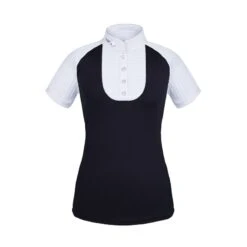 Fair Play Women's Justine Short Sleeve Compeition Shirt - Black/White