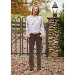 EQL Women's Soft Stretch Corduroy Bootcut Pants - Bark -Tack Of The Day Store 693470 800 800