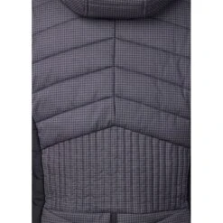 Kerrits Women's Horsey Houndstooth Insulated Parka - Peppercorn Houndstooth/Black -Tack Of The Day Store 694523 800 800