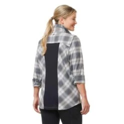 Kerrits Women's Not Just A Barn Shirt - Peppercorn Plaid 11 Kerrits Women's Not Just A Barn Shirt - Peppercorn Plaid -Tack Of The Day Store 694839 800 800