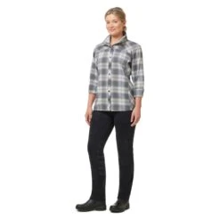 Kerrits Women's Not Just A Barn Shirt - Peppercorn Plaid 13 Kerrits Women's Not Just A Barn Shirt - Peppercorn Plaid -Tack Of The Day Store 694841 800 800