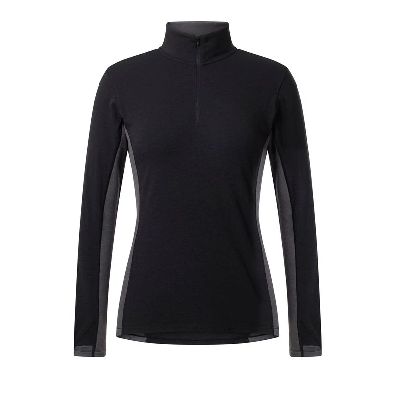 Kerrits Women's Stable Temp Merino Wool Quarter Zip Top - Black 1 Kerrits Women's Stable Temp Merino Wool Quarter Zip Top - Black