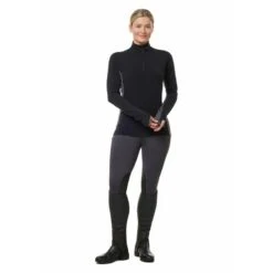 Kerrits Women's Stable Temp Merino Wool Quarter Zip Top - Black 7 Kerrits Women's Stable Temp Merino Wool Quarter Zip Top - Black -Tack Of The Day Store 694961 800 800