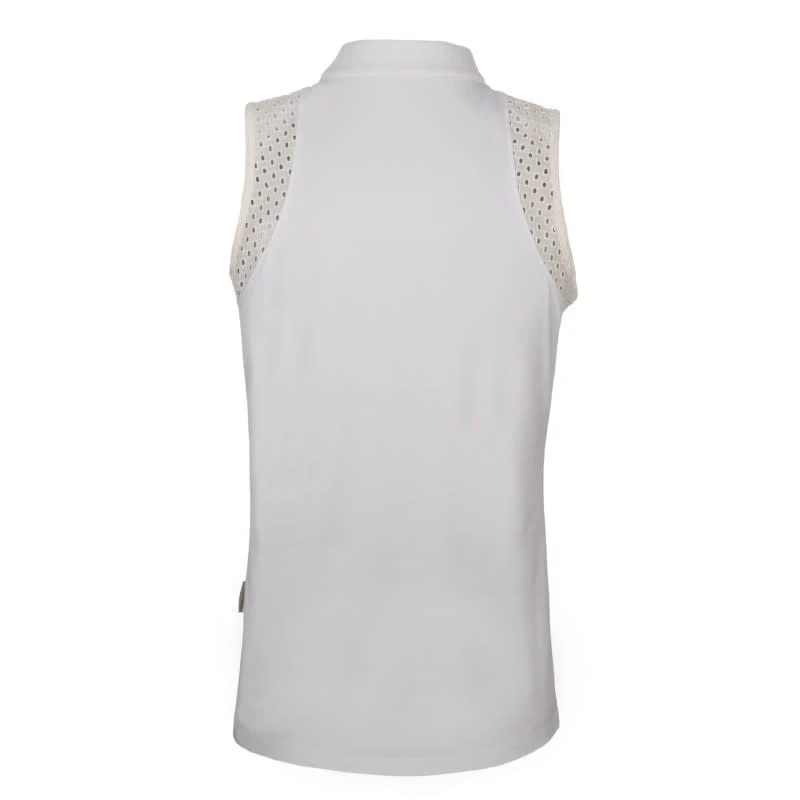 Horseware Women's Lola Sleeveless Polo - White 2 Horseware Women's Lola Sleeveless Polo - White - Image 2