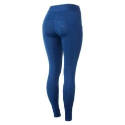 Horze Women's Maia Full Seat Tights - Opal Blue