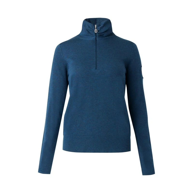 B Vertigo Women's Athena Merino Half Zip Sweater - Reflecting Pond 1 B Vertigo Women's Athena Merino Half Zip Sweater - Reflecting Pond
