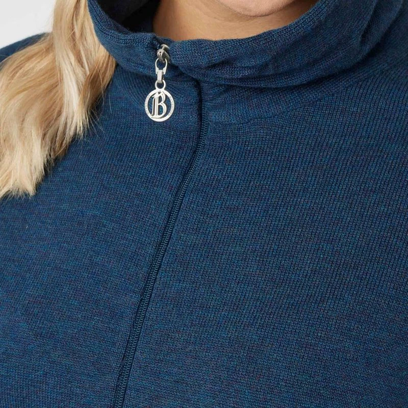 B Vertigo Women's Athena Merino Half Zip Sweater - Reflecting Pond 3 B Vertigo Women's Athena Merino Half Zip Sweater - Reflecting Pond - Image 3