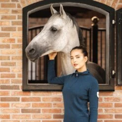 B Vertigo Women's Athena Merino Half Zip Sweater - Reflecting Pond 7 B Vertigo Women's Athena Merino Half Zip Sweater - Reflecting Pond -Tack Of The Day Store 695975 800 800