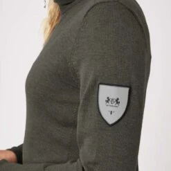 B Vertigo Women's Athena Merino Half Zip Sweater - Major Brown 6 B Vertigo Women's Athena Merino Half Zip Sweater - Major Brown -Tack Of The Day Store 696121 800 800