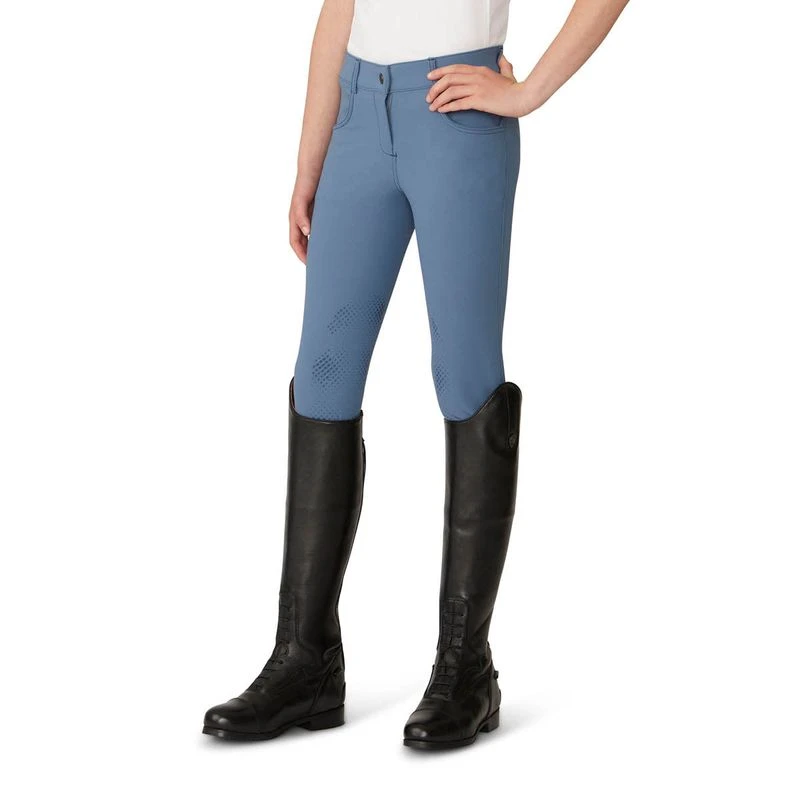 Ovation Women's Signature Bellissima II GripTec Knee Patch Breeches - Indigo 1 Ovation Women's Signature Bellissima II GripTec Knee Patch Breeches - Indigo