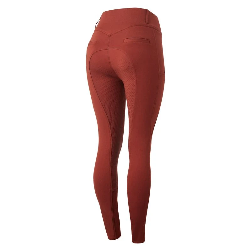 Horze Women's Mira Full Seat Breeches - Smoked Paprika 1 Horze Women's Mira Full Seat Breeches - Smoked Paprika