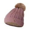 Horze Women's Joleen Knitted Pom Pom Hat - Wood Rose