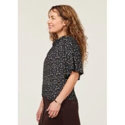 EQL Women's Lexi Cowl Neck Dolman Shirt - Black/ Mixed Bits 7 EQL Women's Lexi Cowl Neck Dolman Shirt - Black/ Mixed Bits -Tack Of The Day Store 698311 800 800 1