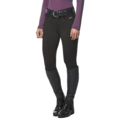 Kerrits Women's Arena K-Pro Knee Patch Breeches - Black -Tack Of The Day Store 699027 800 800