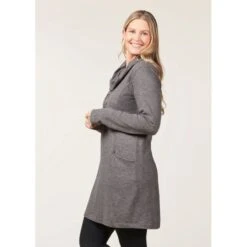 EQL Women's Textured Cowl Neck Dress - Peppercorn 7 EQL Women's Textured Cowl Neck Dress - Peppercorn -Tack Of The Day Store 700319 800 800