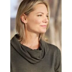 EQL Women's Textured Cowl Neck Dress - Evergreen 10 EQL Women's Textured Cowl Neck Dress - Evergreen -Tack Of The Day Store 700545 800 800