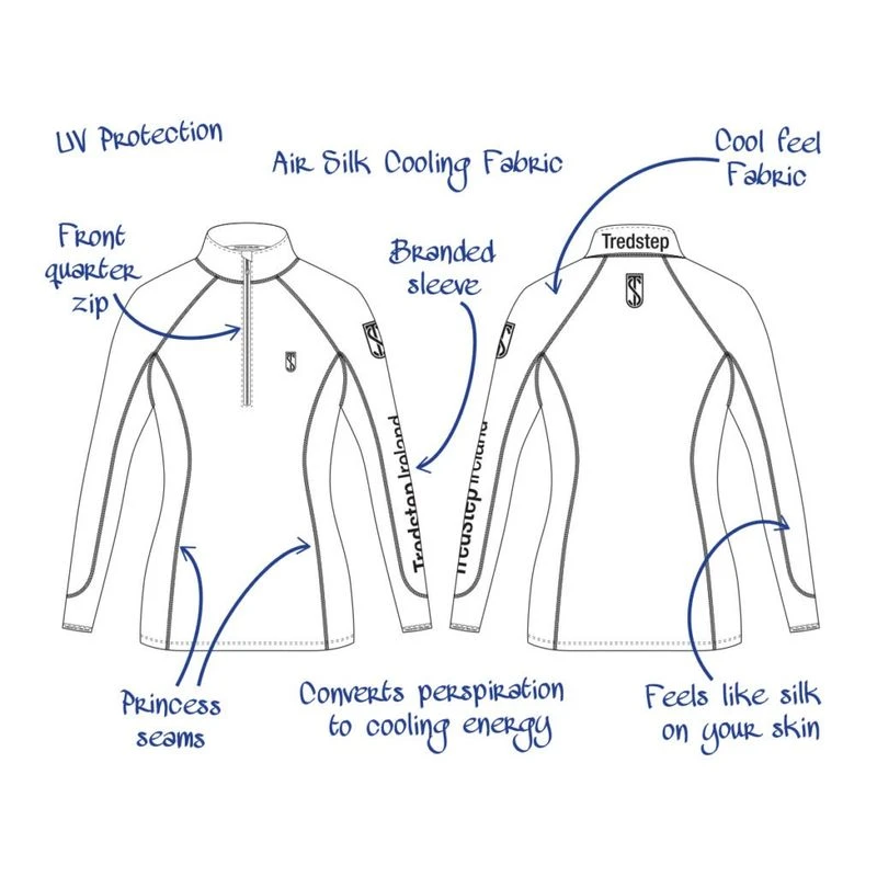 Tredstep Women's Futura Long Sleeve Sport Top - Black 2 Tredstep Women's Futura Long Sleeve Sport Top - Black - Image 2