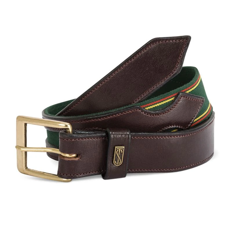 Tredstep Flex Belt - Havana Brown/Hunter Green 1 Tredstep Flex Belt - Havana Brown/Hunter Green